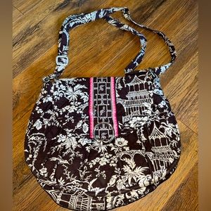 Brown and pink Vera Bradley tote/purse